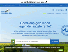 Tablet Screenshot of frisia.nl
